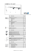 Combi Rail Pro Light overzicht artikelen