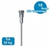 staaldraad RVS + twister 1,8 mm 100 cm (10 stuks) staaldraad-RVS-+-twister-1,8-mm-100-cm-(10-stuks)