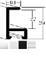 aluminium lijst 050 Nielsen glanzend zilver op maat aluminium-lijst-050-Nielsen-glanzend-zilver-op-maat